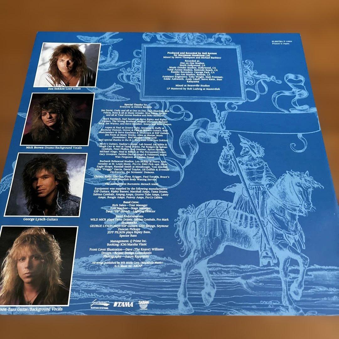 Dokken Back for the Attack 日本盤レコード