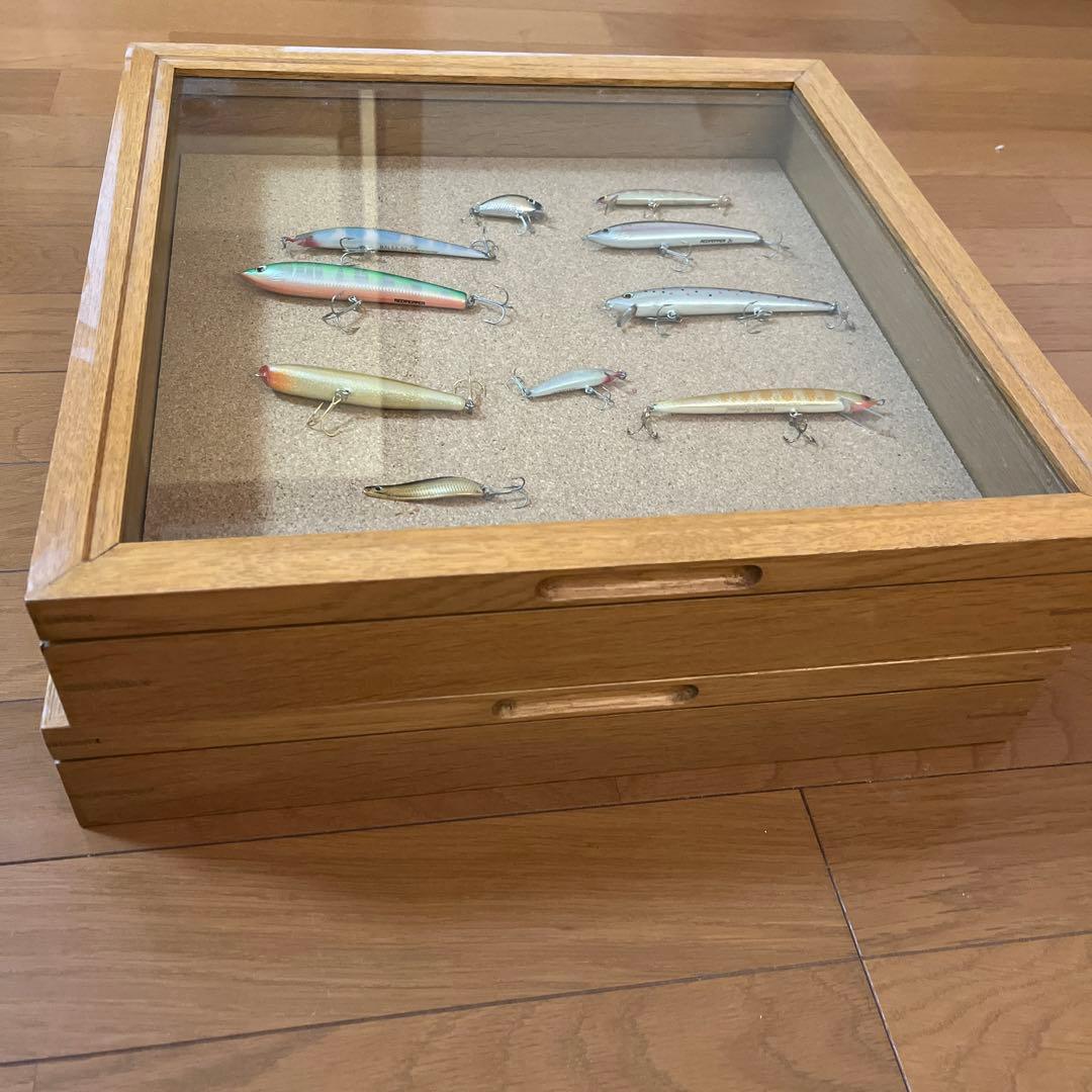 インテリア　ガラスケース　2セット　ルアー