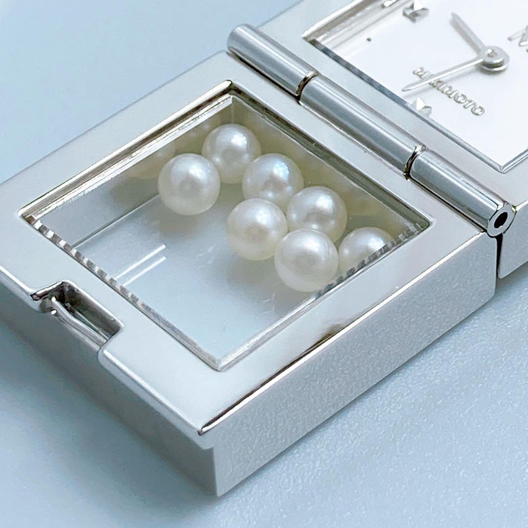 486 ミキモト　7P パール　ペンダントウォッチ　ネックレス　時計