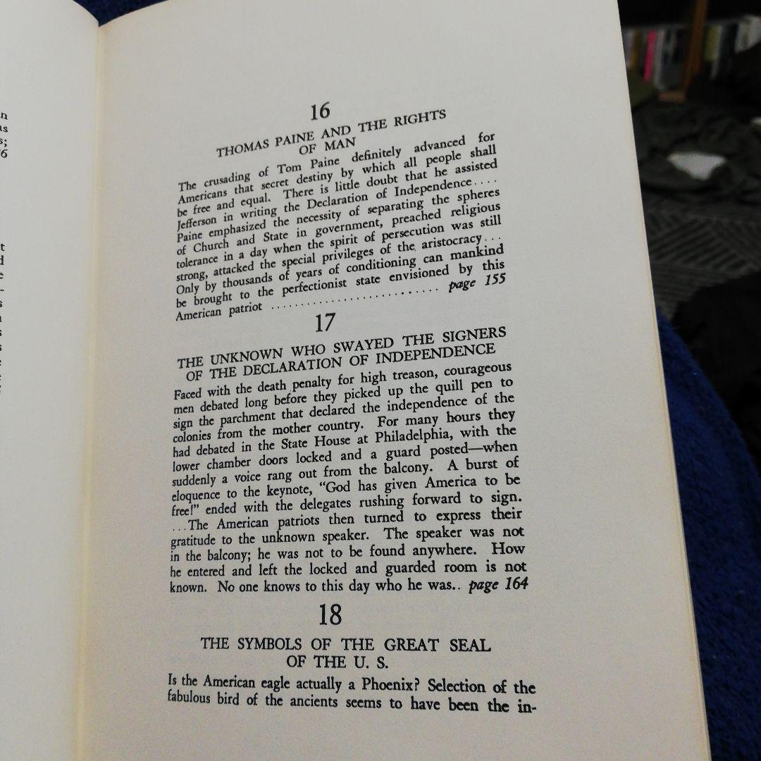 洋書 The Secret Destiny of America by Hall