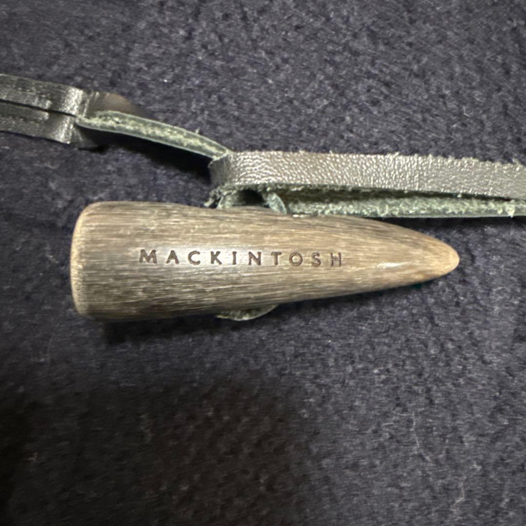 マッキントッシュ　ダッフルコート　ヘリンボーン　ネイビー　ウール　メンズ　38