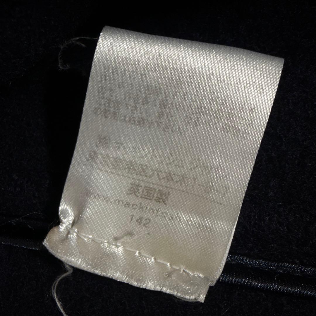 マッキントッシュ　ダッフルコート　ヘリンボーン　ネイビー　ウール　メンズ　38
