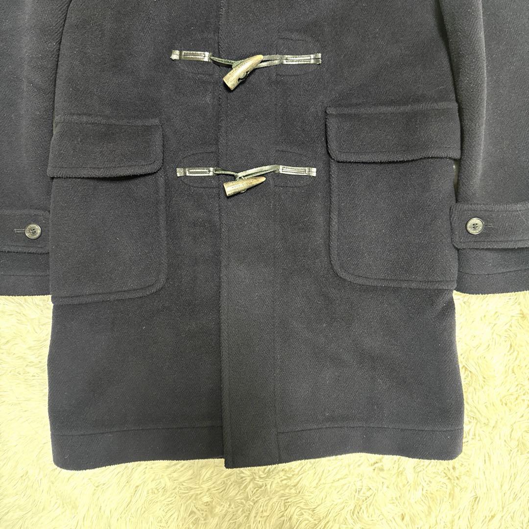 マッキントッシュ　ダッフルコート　ヘリンボーン　ネイビー　ウール　メンズ　38