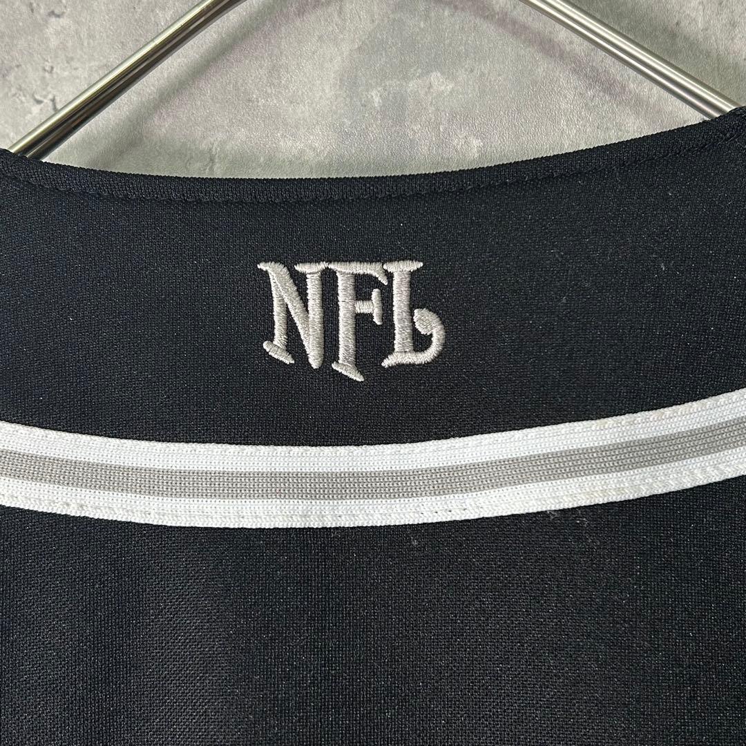 希少 NFL Raiders ベースボールシャツ 刺繍 ジャージ 黒