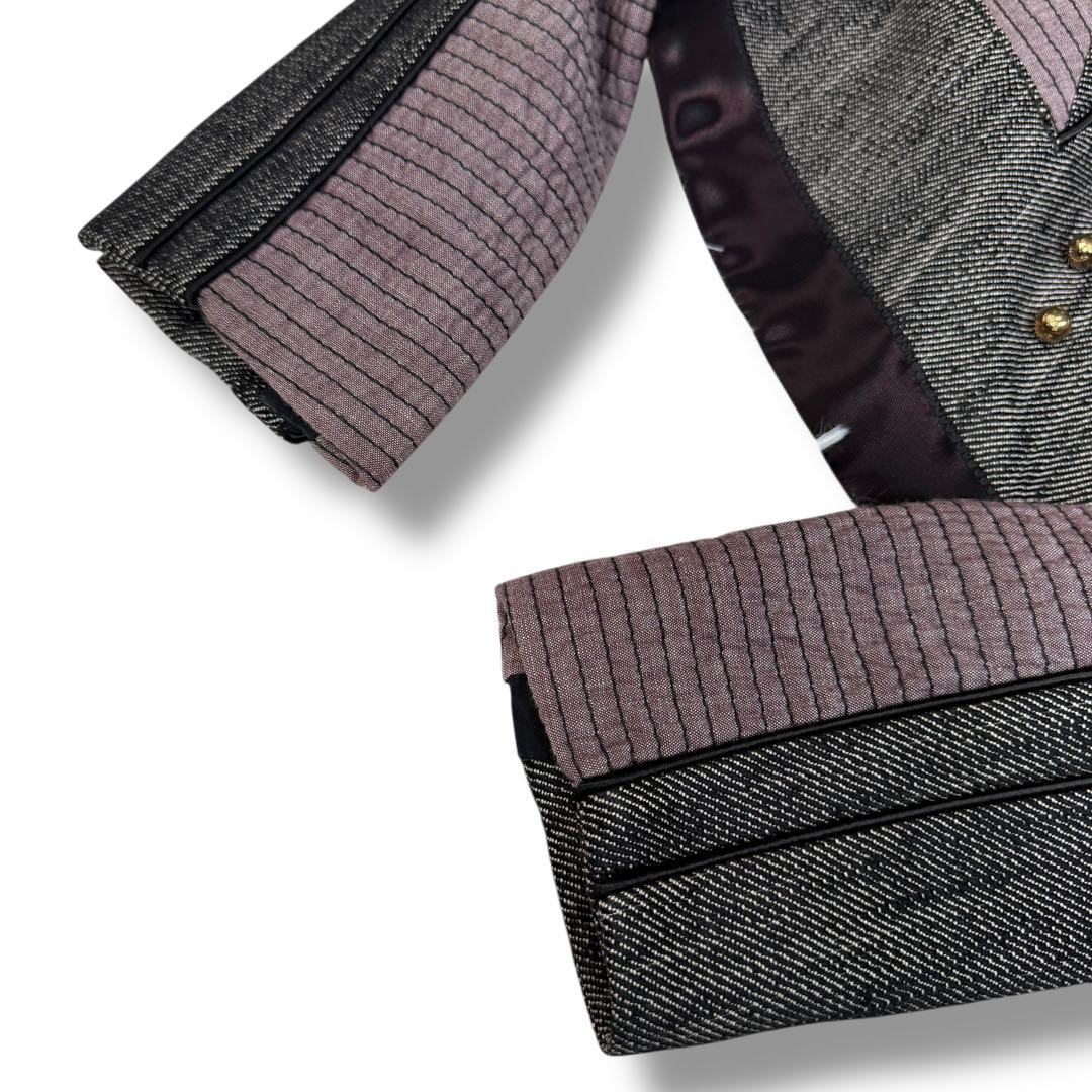 美品 LOUIS VUITTON モノグラム 異素材 切替 コルセットジャケット