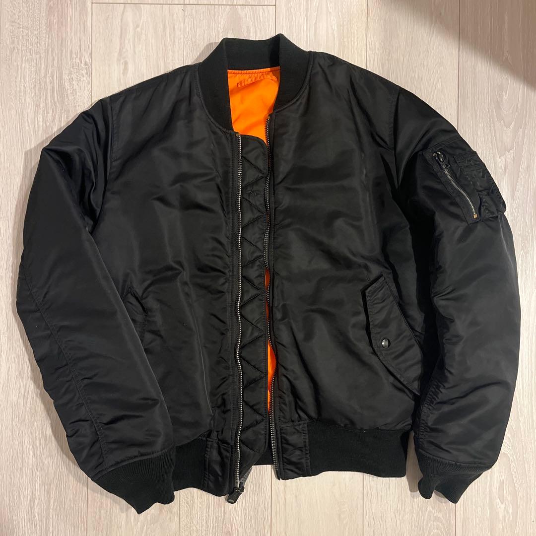 ALPHA MA-1 ブラック XL