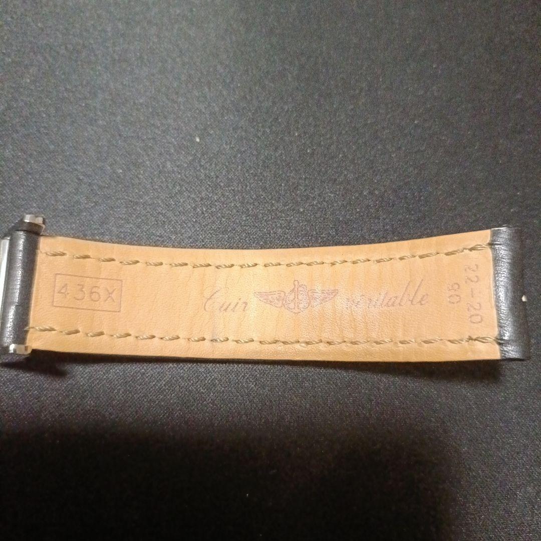 て*ん様 BREITLING レザー ベルト 黒