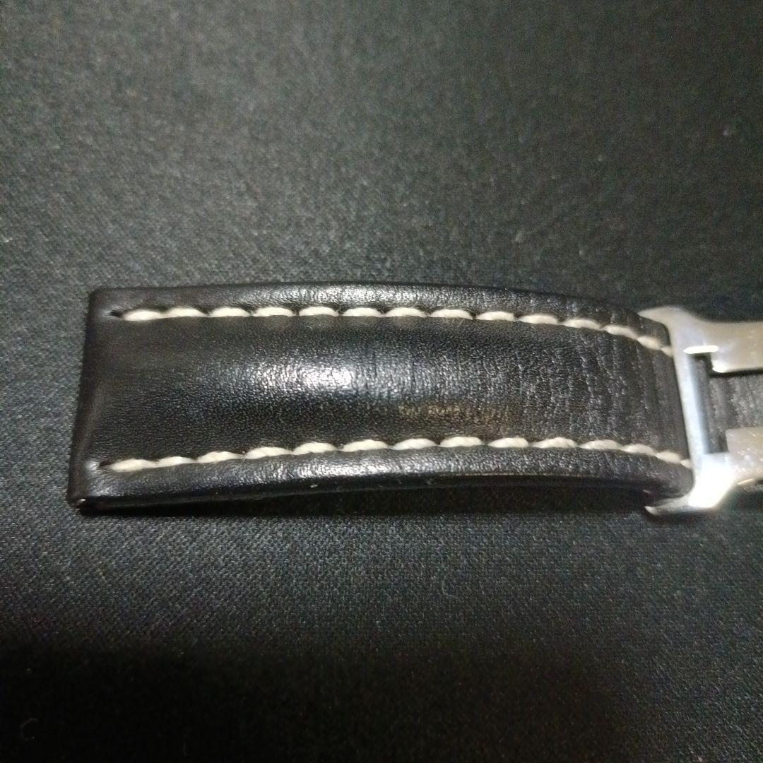 て*ん様 BREITLING レザー ベルト 黒