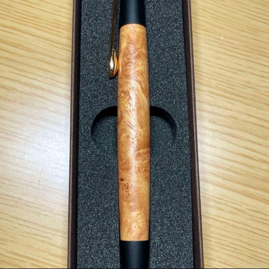 ボナンペン　花梨瘤　シャープペンシル　真鍮金具　美品