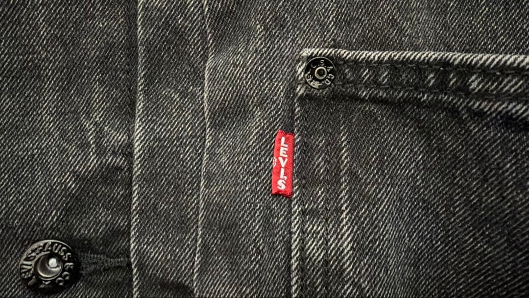 【レア】EDIFICE別注　Levi's ブラックデニムジャケット