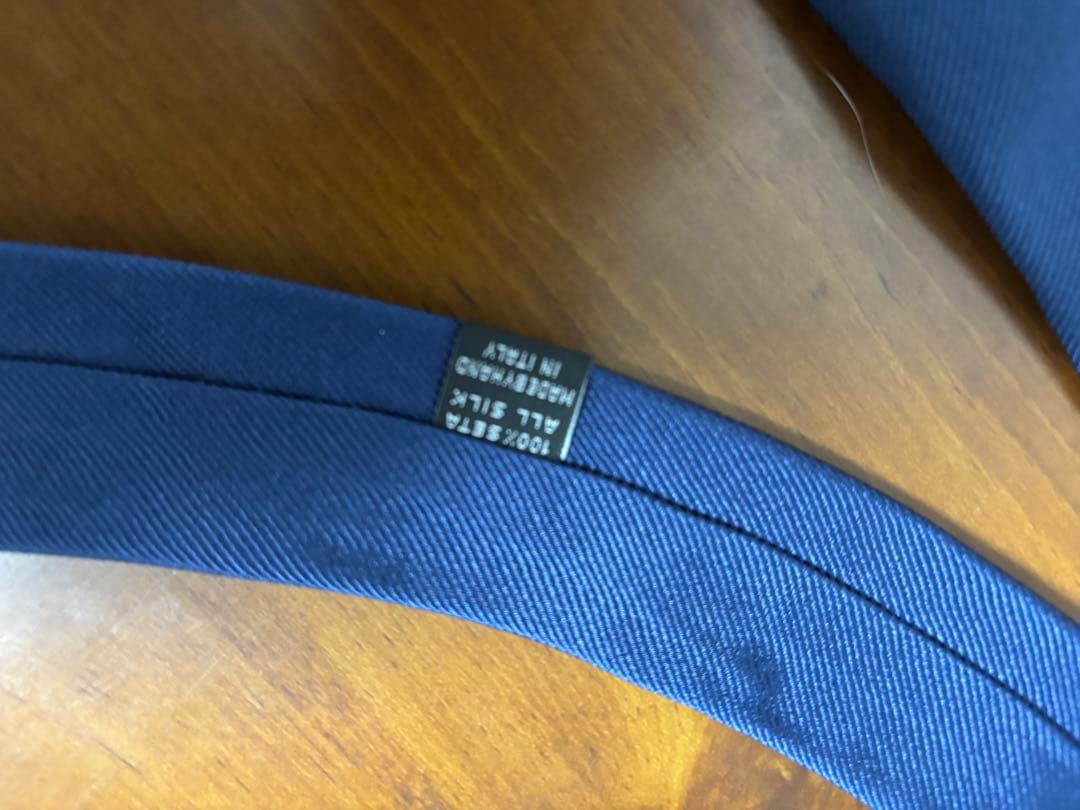 マリネッラネクタイ／マリネッラネイビー／無地／箱付き