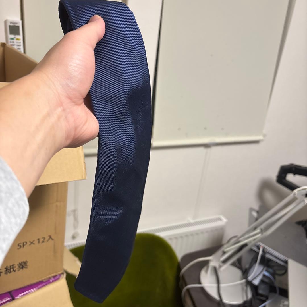 マリネッラネクタイ／マリネッラネイビー／無地／箱付き