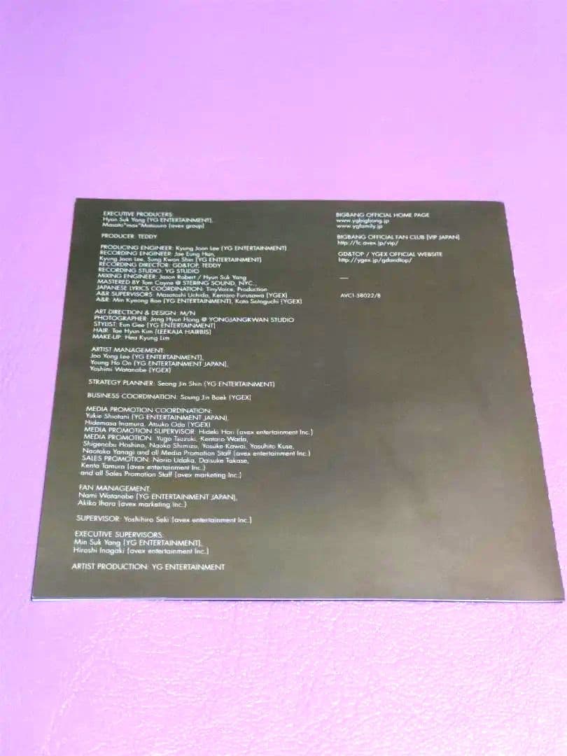 BIGBANG GD&TOP OH YEAH 日本版 カード　セット