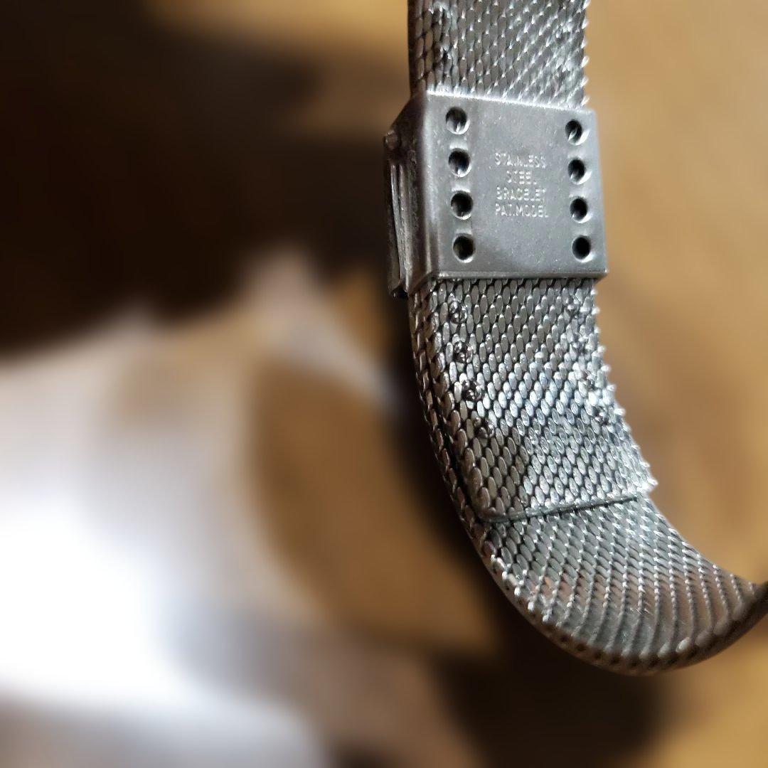 JUVENIA ネイビー スクエア 手巻き時計 動作異常無し