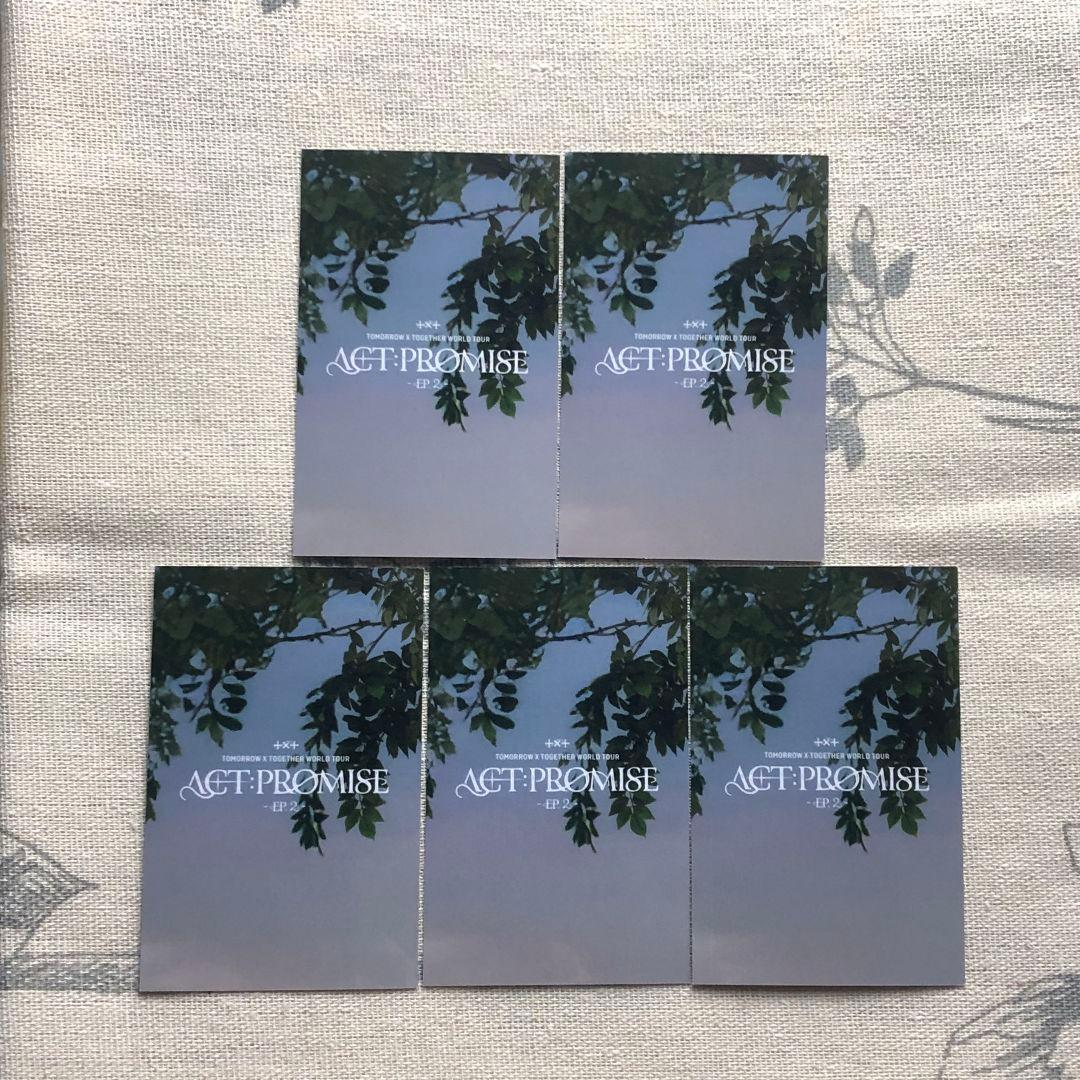 TXT 仁川 MOA 韓国 ACT:PROMISE EP.2 トレカ 5枚全員