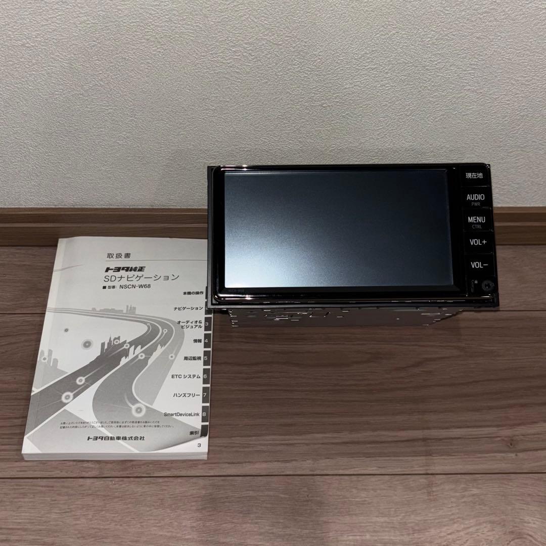 トヨタ純正　SDナビゲーション NSCN-W68 カーナビ　ジャンク