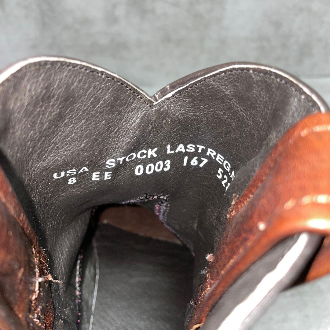 【botas jaca】（8EE）ウエスタンブーツ ショート ブラウン レザー