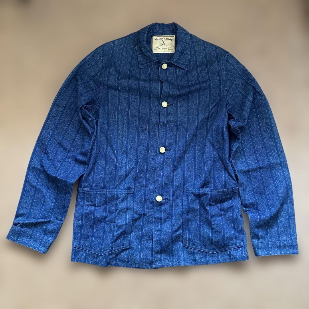 Heller's Cafe ストライプカバーオール 38 ウエアハウス