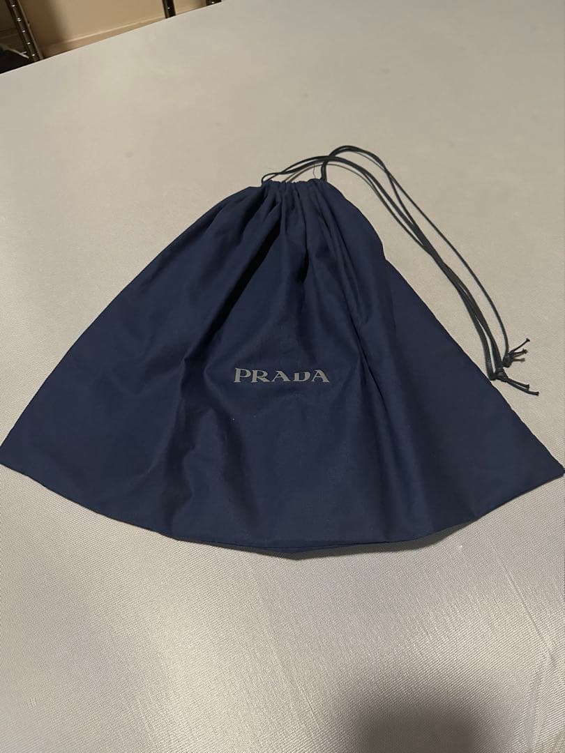 PRADA ネイビー バケットハット 収納袋付き