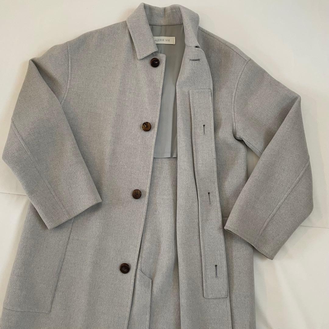 GALERIE VIE ギャルリーヴィー　ステンカラー　ロングコート　34