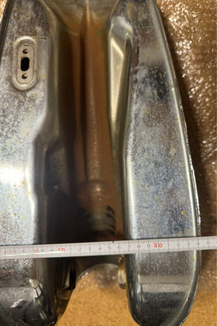 スズキ　バンバン200純正メッキタンク　美品