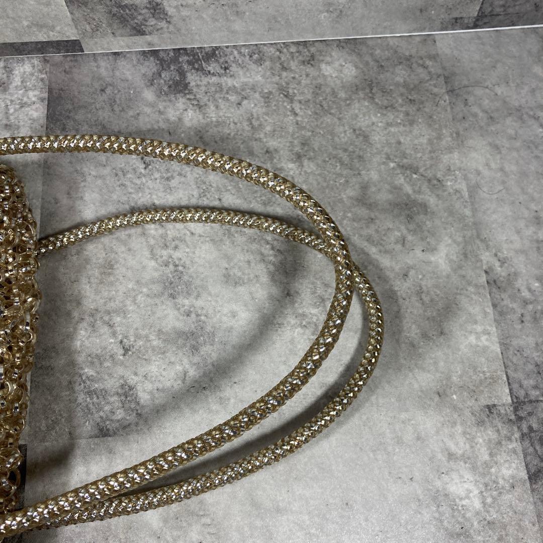 【美品・良品】ANTEPRIMA ワイヤーバック　ターンロック　シルバーゴールド