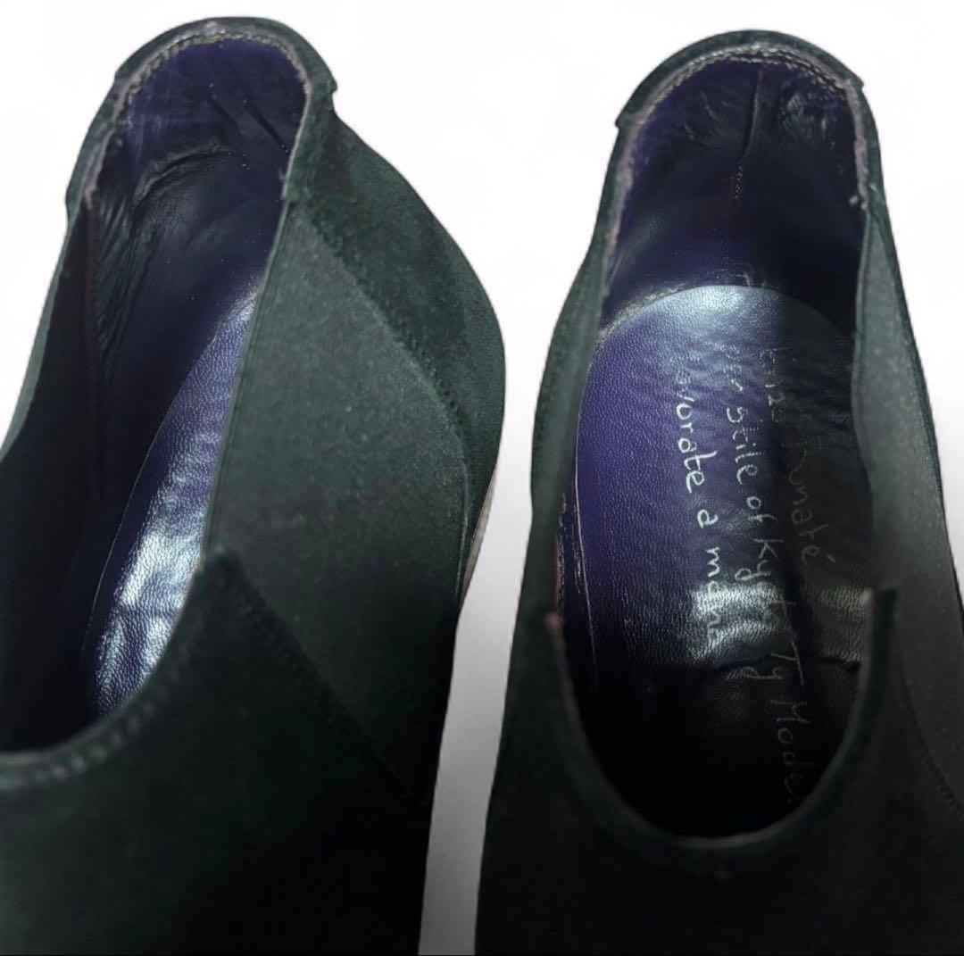 ENZO BONAFE ケーリーグラント ブラックスエード　エンツォボナフェ