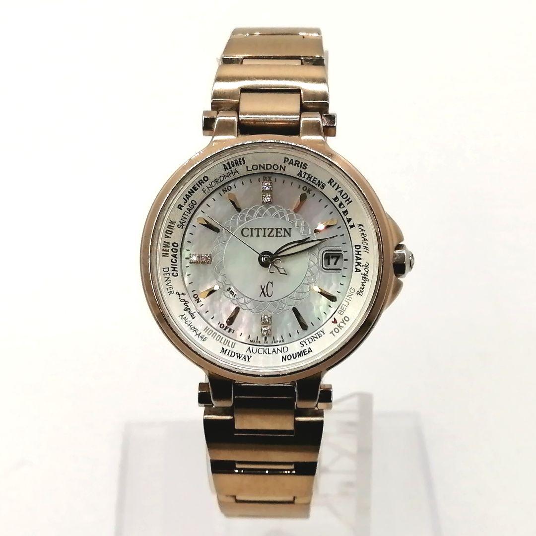 稼働✨シチズン　XC　時計　ハッピーフライト　6Ｐ ダイヤ　15周年記念モデル