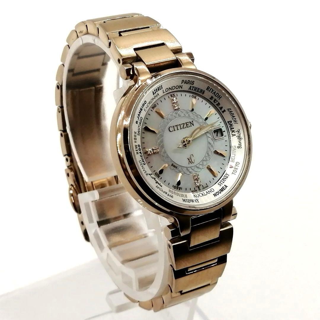 稼働✨シチズン　XC　時計　ハッピーフライト　6Ｐ ダイヤ　15周年記念モデル