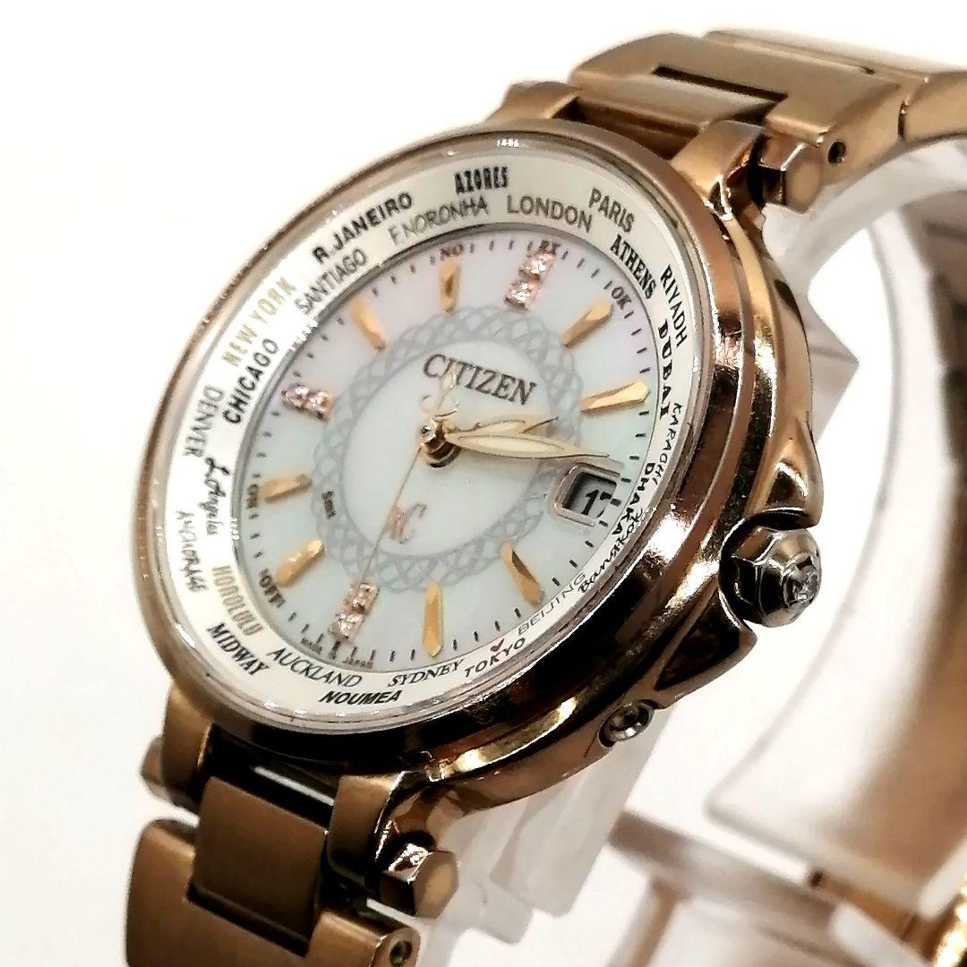 稼働✨シチズン　XC　時計　ハッピーフライト　6Ｐ ダイヤ　15周年記念モデル
