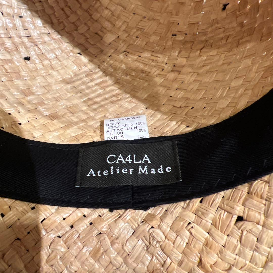 【美品】CA4LA 定価39,600円　MAGGY 3 麦わら帽子　　チュール