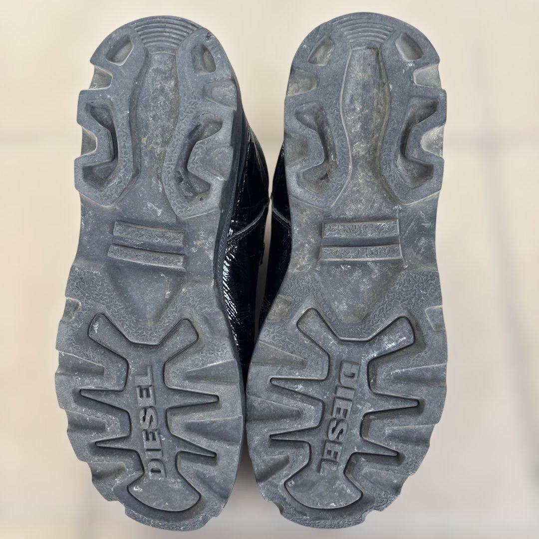 ど*ぶ様 DIESEL レザーブーツ　ブラック シューズ