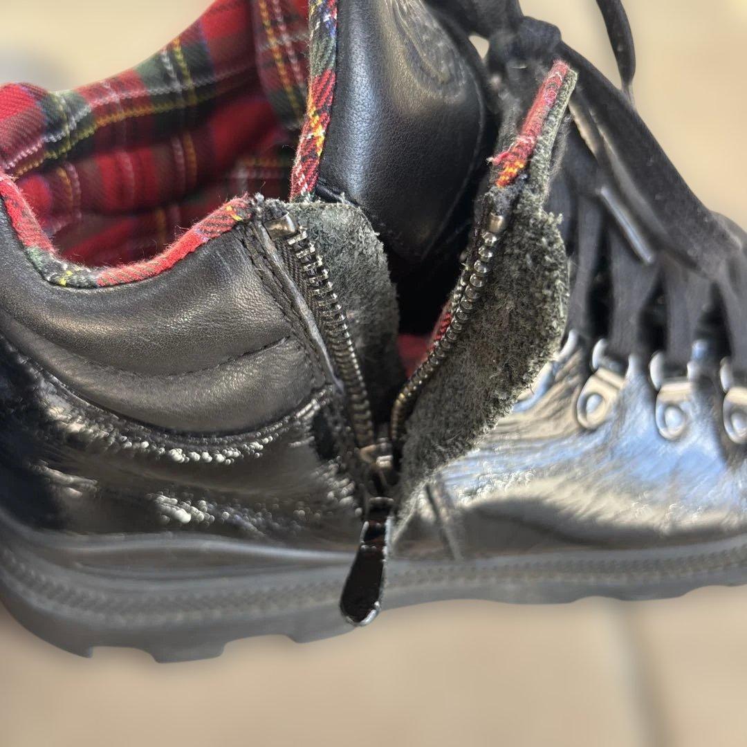 ど*ぶ様 DIESEL レザーブーツ　ブラック シューズ