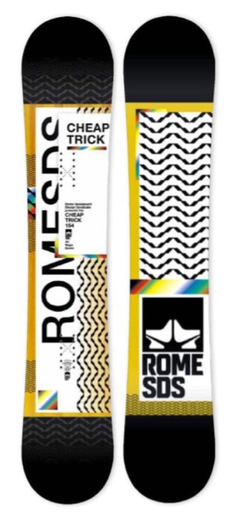 ロームSDS チープトリックスノーボード149cmサロモンビンディング3点セット