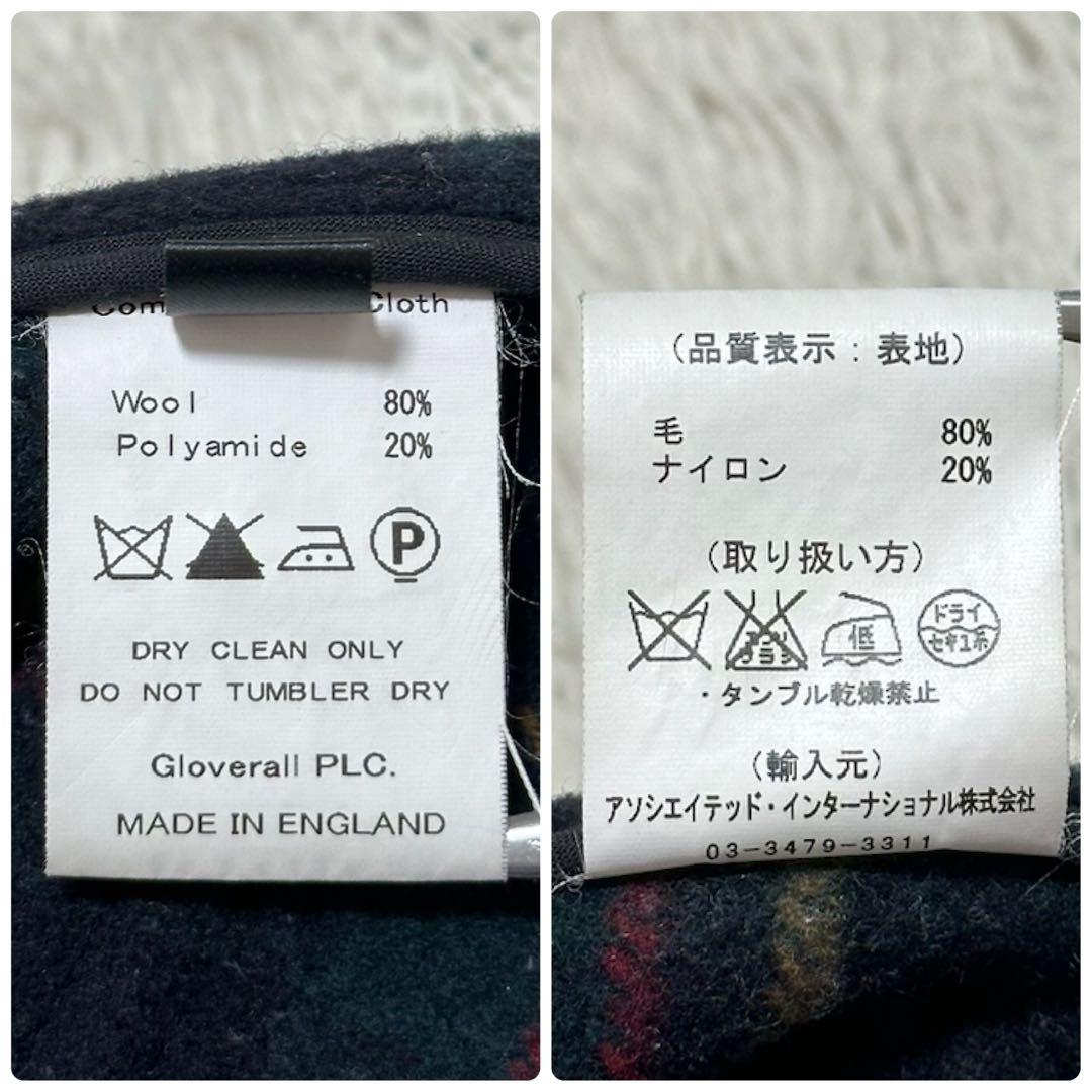 グローバーオール イングランド製フード付き高級英国 肉厚ウールダッフルコート