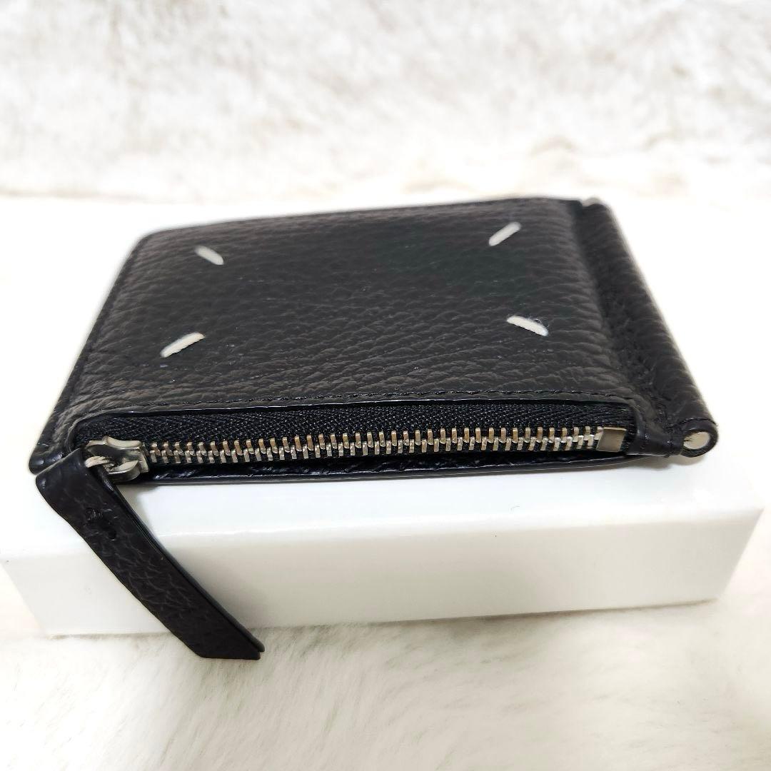 ✨極美品　付属品完備✨マルジェラ　マネークリップ　ケース　ステッチ　シボ革