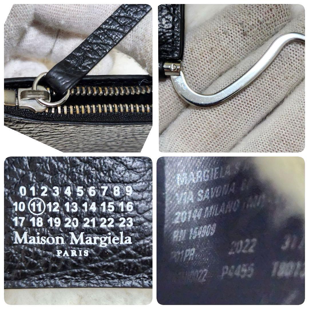 ✨極美品　付属品完備✨マルジェラ　マネークリップ　ケース　ステッチ　シボ革