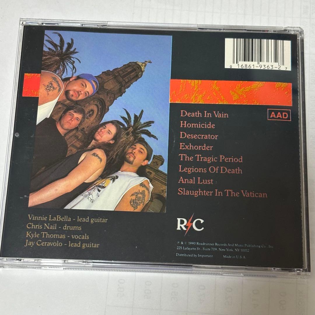 【レアCD】EXHORDER／Slaughter In The Vatican