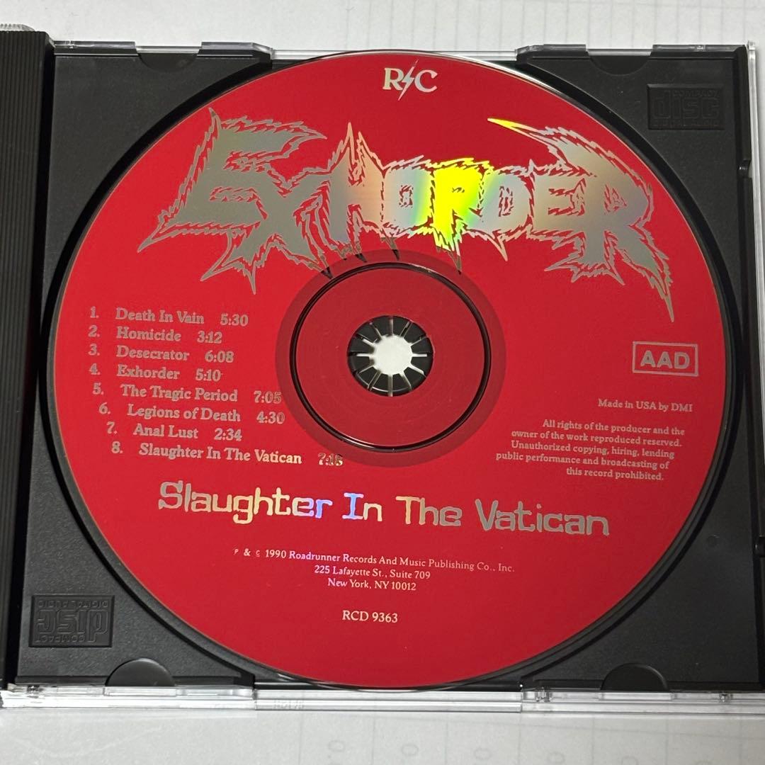 【レアCD】EXHORDER／Slaughter In The Vatican