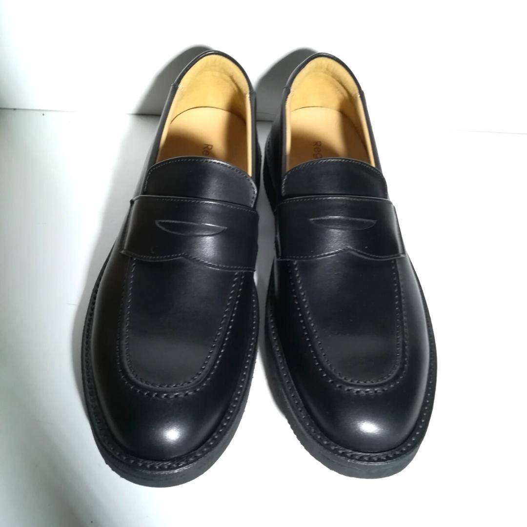 d0375 新品同様 リーガルウォーカー ローファー 27EEE 黒 革靴