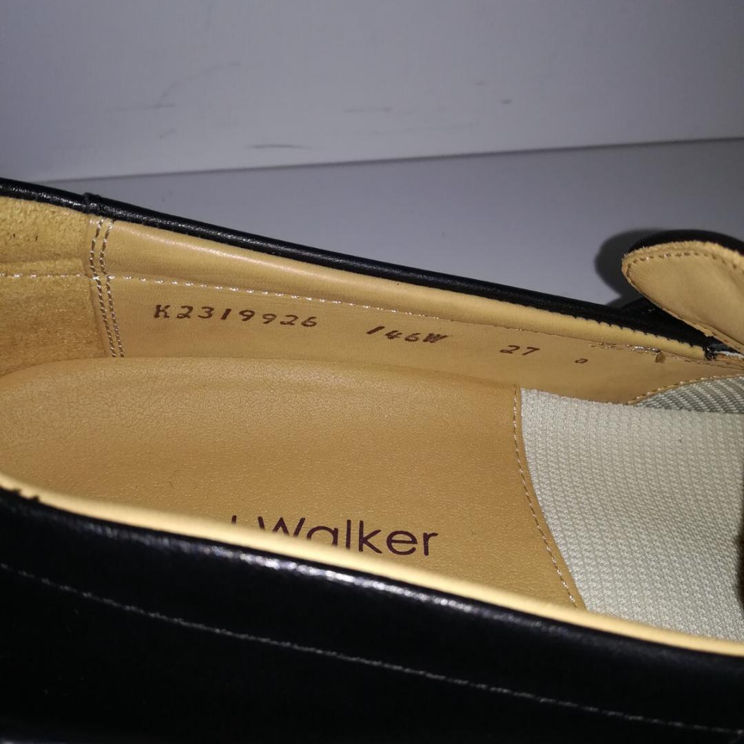 d0375 新品同様 リーガルウォーカー ローファー 27EEE 黒 革靴