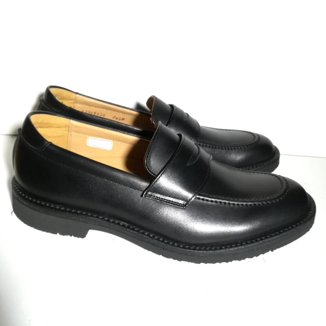 d0375 新品同様 リーガルウォーカー ローファー 27EEE 黒 革靴