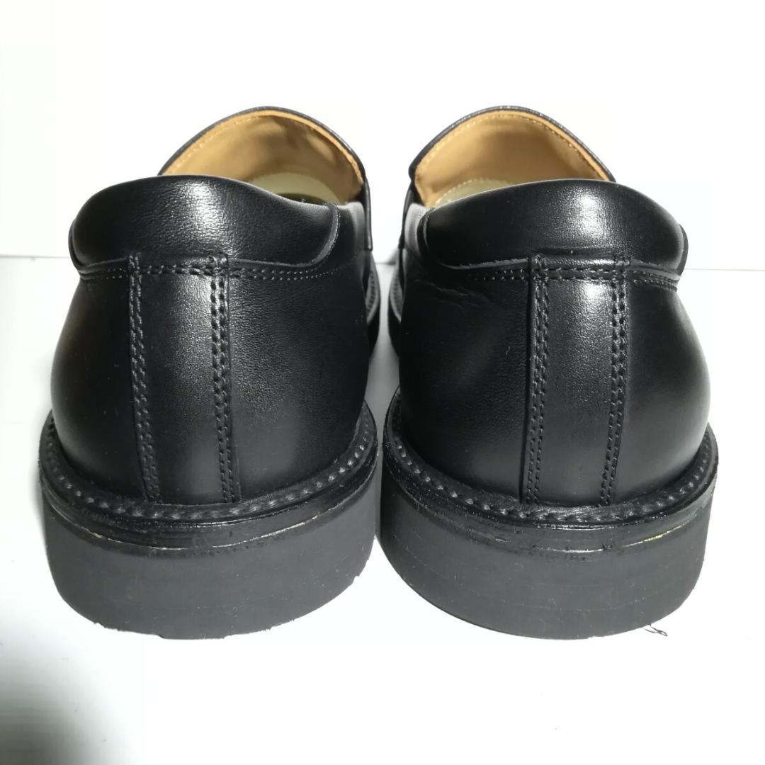 d0375 新品同様 リーガルウォーカー ローファー 27EEE 黒 革靴