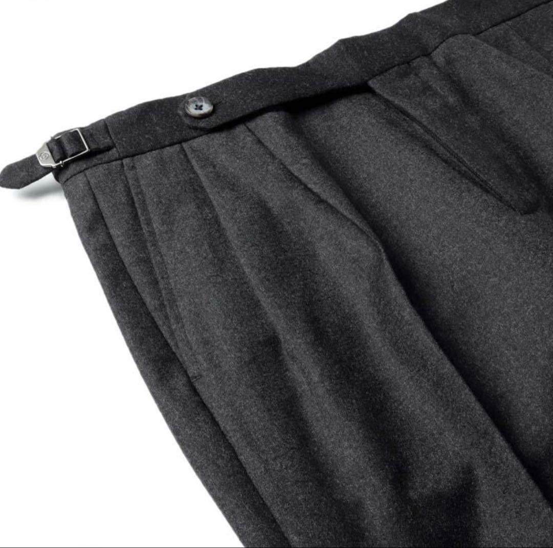 新品未使用タグ付 GTA サキソニー 2プリーツ HERRICK グレー