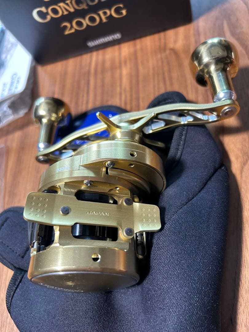 シマノ　オシアコンクエスト200ＰＧ　ＨＧ仕様 ハンドルカスタム　中古美品