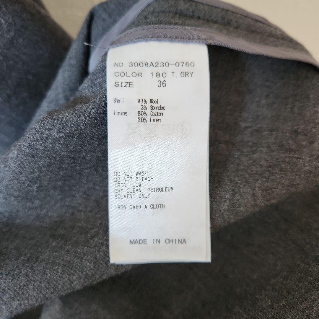 【ENFOLD】エンフォルド ジャケット グレー 36