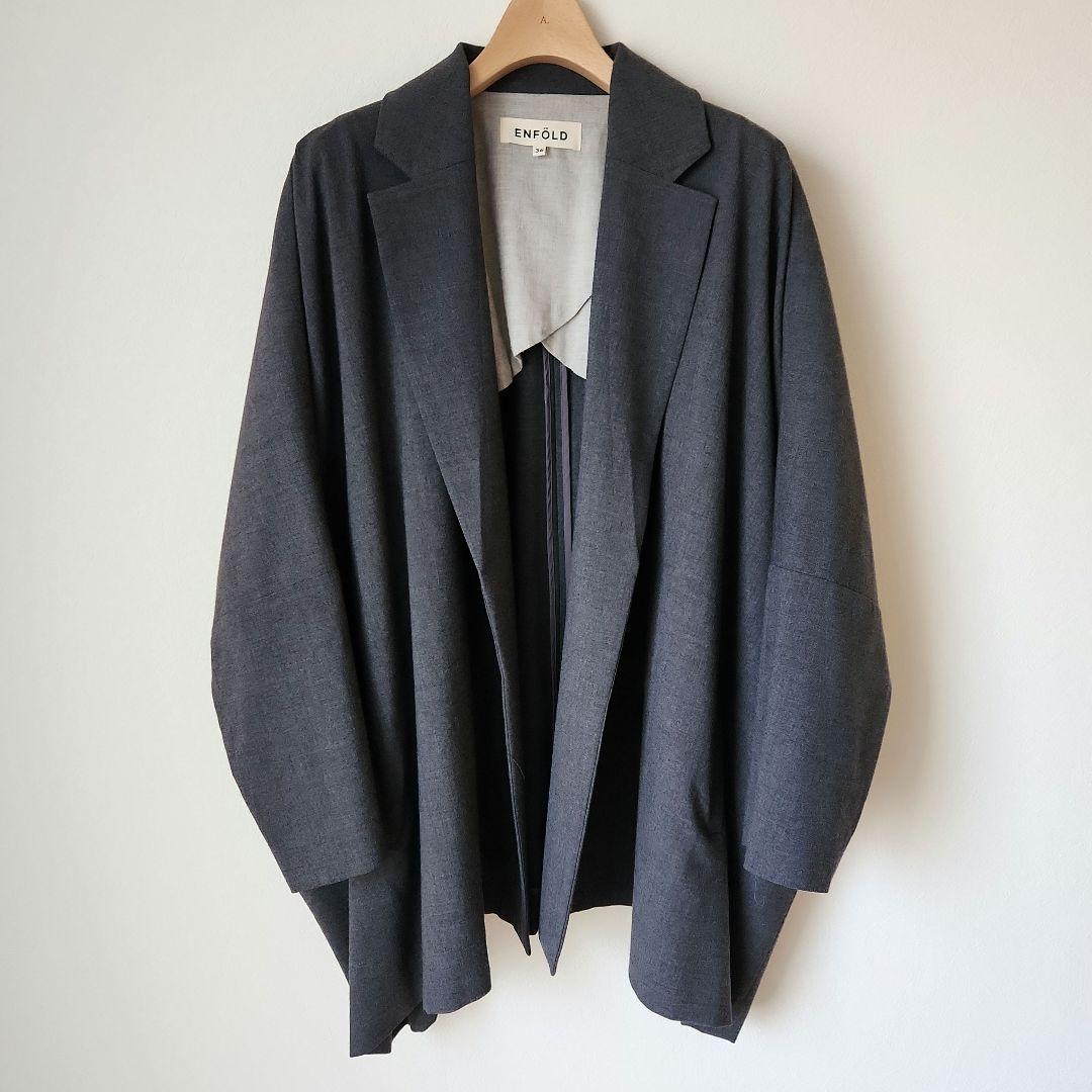 【ENFOLD】エンフォルド ジャケット グレー 36