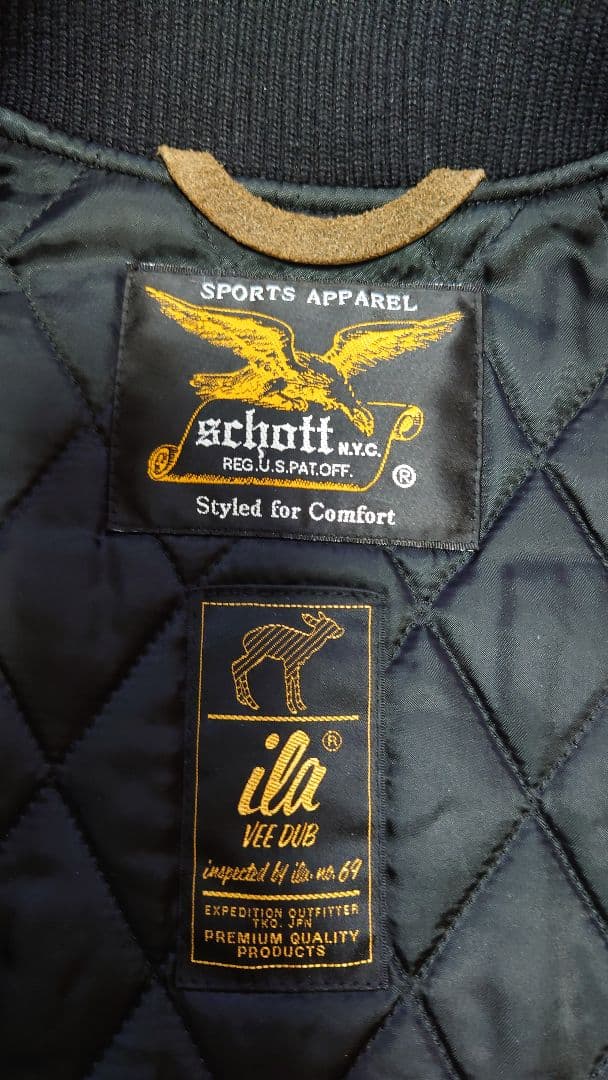 SCHOTT × ila スタジャン M　ショット