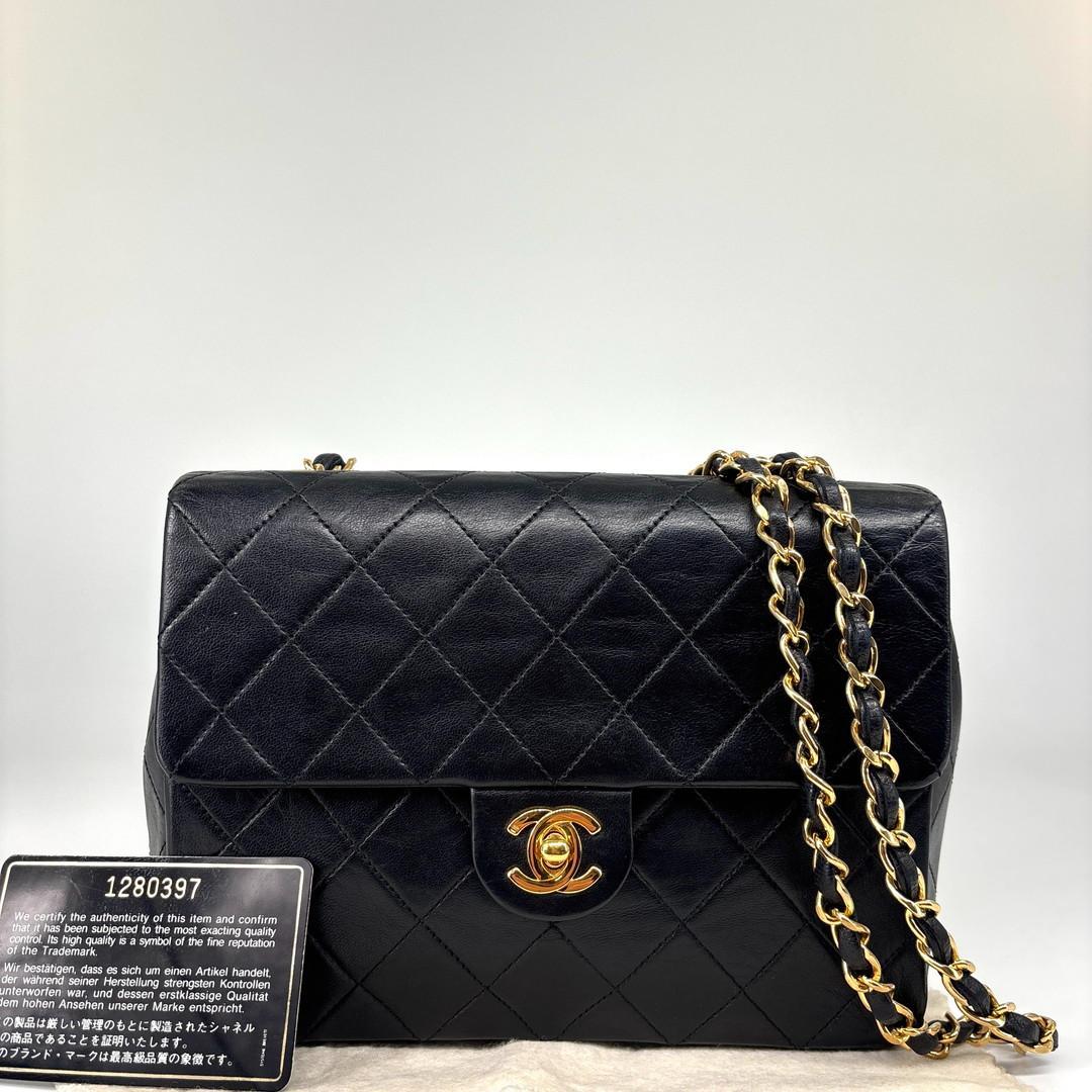 超極美品 シャネル ミニマトラッセ20 ラムスキン レディース ショルダーバッグ