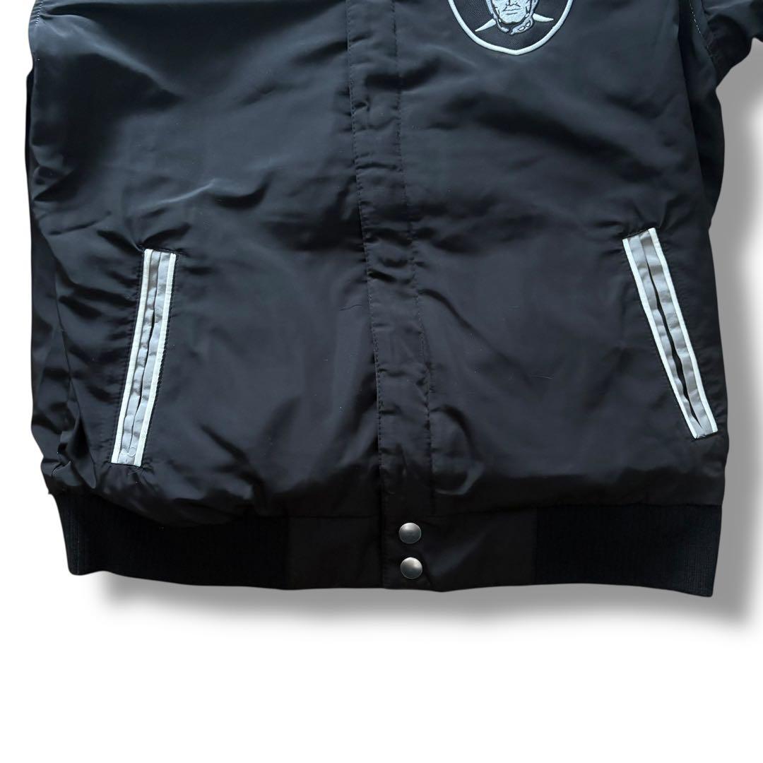 NFL レイダース スタジャン リバーシブル ブラック Lサイズ